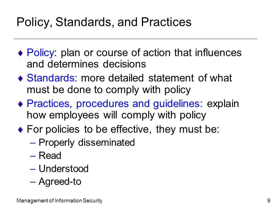 Principles & Policies for Managing Human Resources